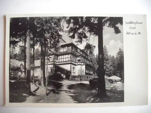 Alte AK Spießberghaus Hotel Friedrichroda Rennsteig [T703]