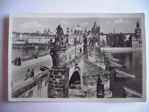 Alte AK Praha Prag Karlsbrücke Karluv most [aE23]