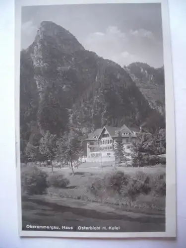 Alte AK Oberammergau Haus Osterbichl mit Kofel [aE25]