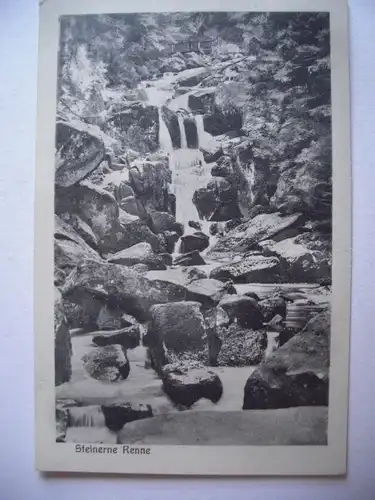 Alte AK Steinerne Renne Hasserode Harz [aE26]