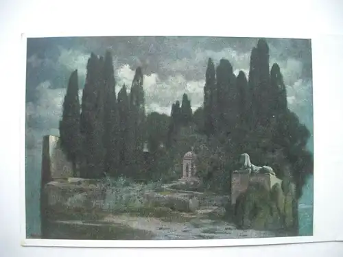 Alte AK Künstlerkarte Hermann Rüdisühli Mythologische Insel [aE77]