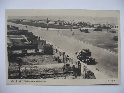 Alte AK Le Touquet Paris Plage L Digue [aE103]