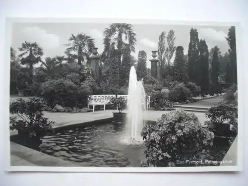 Alte AK Bad Pyrmont Palmengarten [aE135]