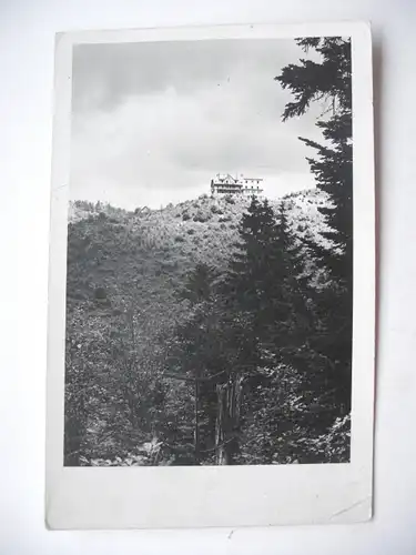 Alte AK Fotokarte Slowakei unbekanntes Gebäude [aE143]