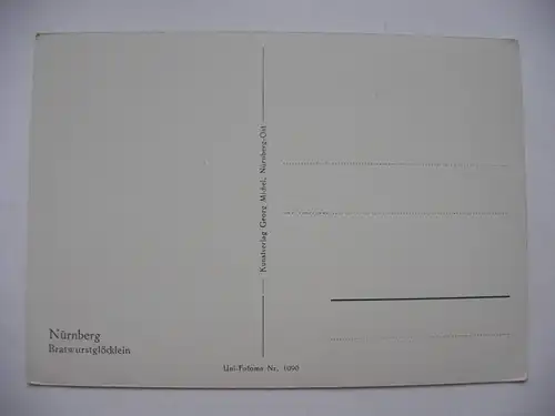 Alte AK Nürnberg Bratwurstglöcklein [aE152]