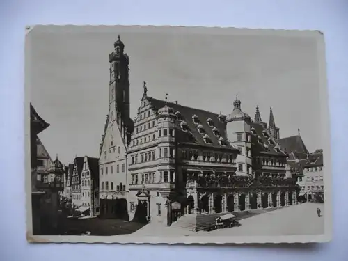 Alte AK Rothenburg Tauber Rathaus [aE160]