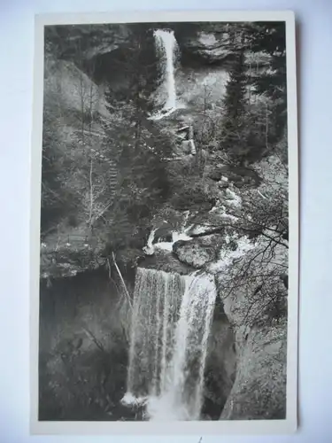 Alte AK Scheidegg Allgäu Rohrachschlucht Wasserfall [aE163]