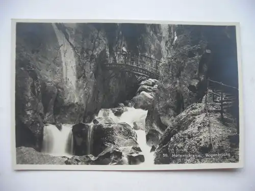 Alte AK Höllentalklamm Bogenbrücke [aE200]