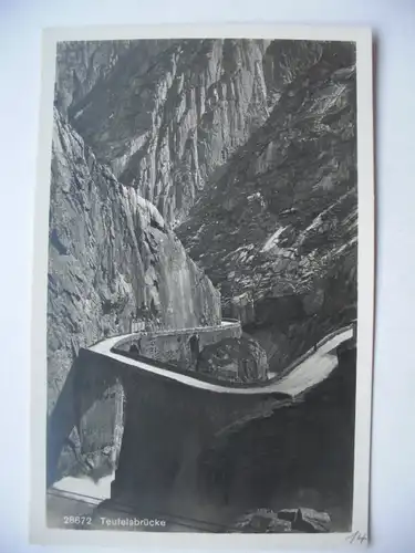 Alte AK Teufelsbrücke Schöllenen  [aE201]