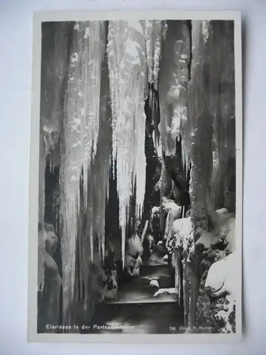 Alte AK Partnachklamm Eisriesen Garmisch Partenkirchen [aE213]