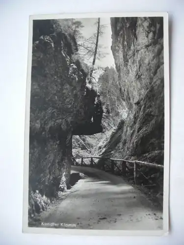 Alte AK Kufstein Kundler Klamm [aE214]