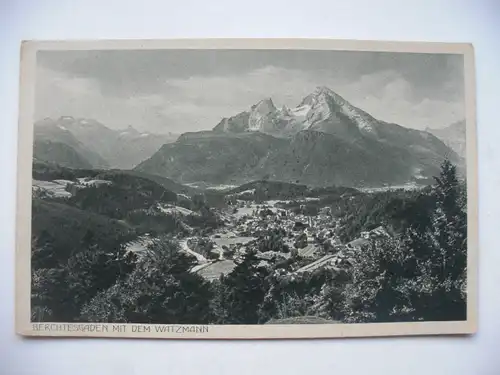 Alte AK Berchtesgaden mit Watzmann [aE217]
