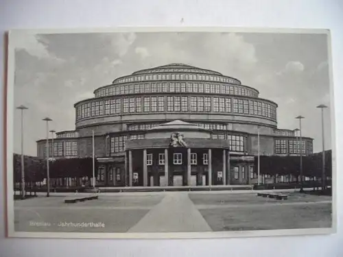 Alte AK Breslau Jahrhunderthalle Wroclaw Schlesien [aE285]