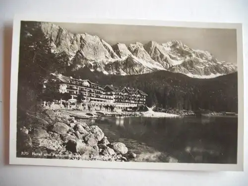 Alte AK Zugspitze Eibsee Hotel [aE386]