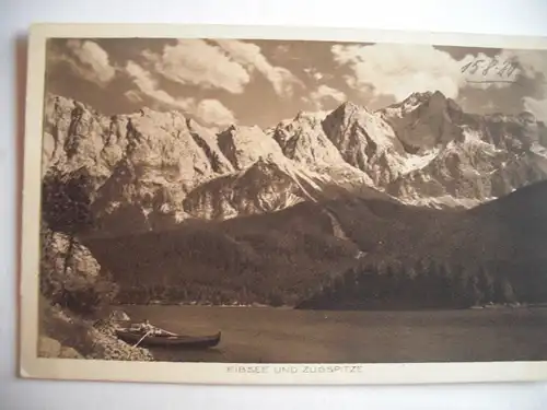 Alte AK Eibsee und Zugspitze [aE394]