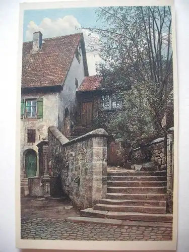 Alte AK Rothenburg Tauber Wohnung des Stadtkirchners [aE429]