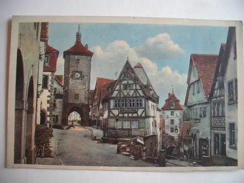 Alte AK Rothenburg Tauber Plölein [aE430]