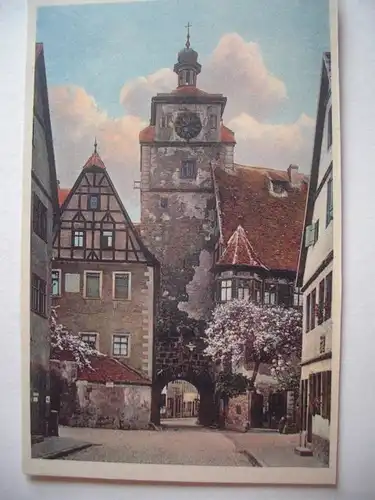 Alte AK Rothenburg Tauber Weißer Turm [aE434]