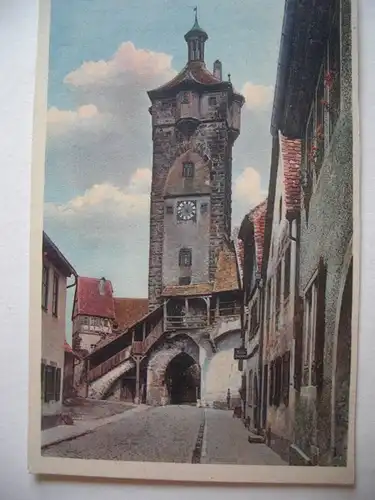Alte AK Rothenburg Tauber Klingentor [aE435]
