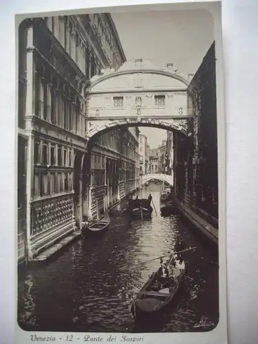 Alte AK Venedig Venezia Ponte dei Sospiri  [aE455]