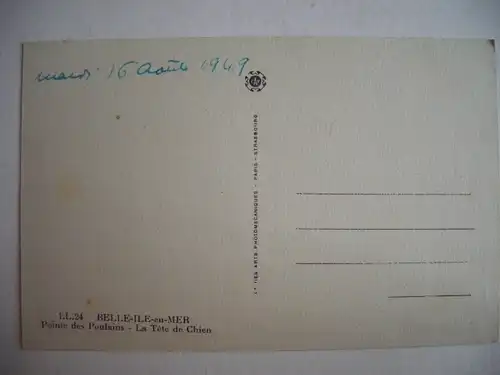 Alte AK Belle Ile en Mer Pointe des Poulains [aE465]