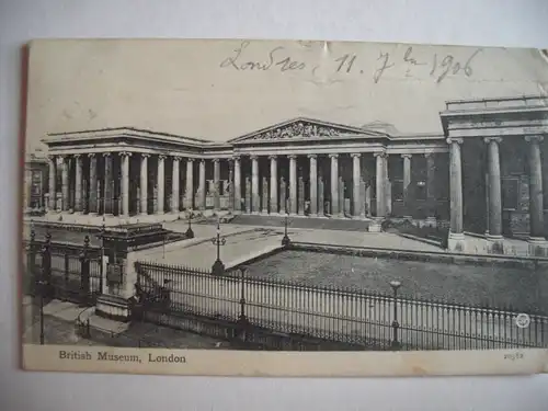 Alte AK London British Museum 1906 [aE468]