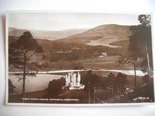 Alte AK View from Craig Coynach Braemar Schottland  [aE469]