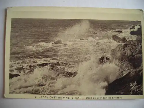 Alte AK Pornichet les Pins Frankreich [aE475]