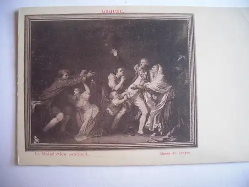 Alte AK Jean Baptiste Greuze Gemäldekarte [aE500]