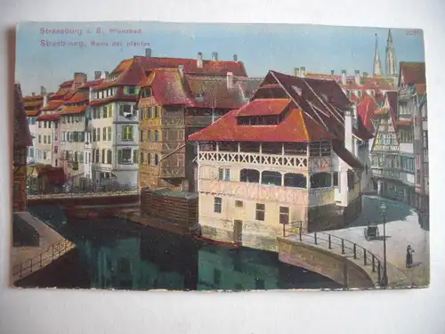 Alte AK Straßburg Pflanzbad Strasbourg [aE506]