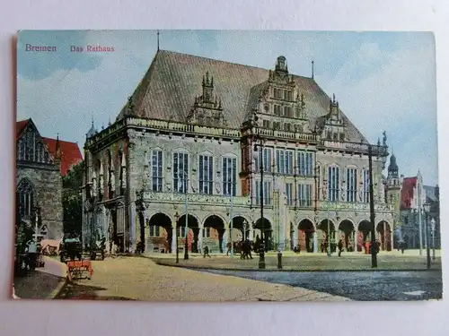 Alte AK Bremen Rathaus um 1925 [aU290]