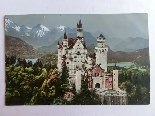 Alte AK Füssen Schloß Neuschwanstein um 1925 [aU292]