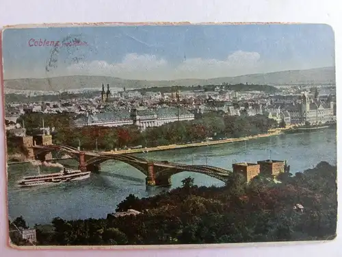 Alte AK Koblenz Coblenz 1919 [aU315]