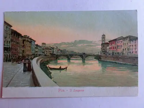Alte AK Pisa Il Lugarno um 1900 [aU259]
