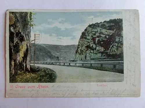 Alte AK Loreley Rhein 1905 [aU261]