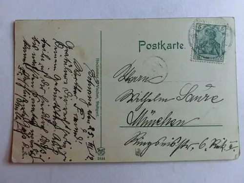 Alte AK Burg Hohenzollern 1912 [aU267]