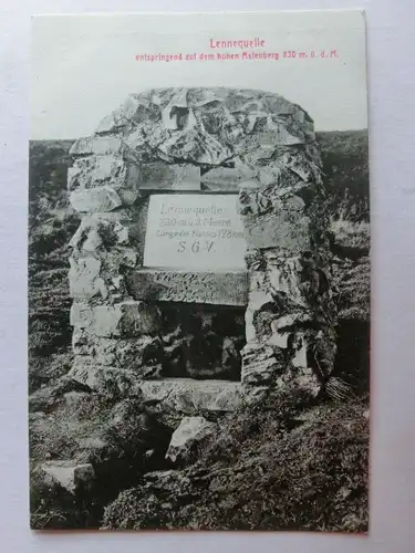 Alte AK Winterberg Lennequelle Sauerland um 1920 [aU279]