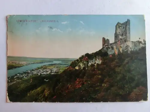Alte AK Königswinter Drachenfels (Rand bestoßen) [aU282]
