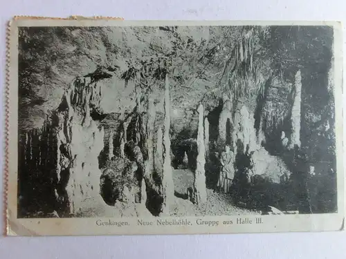 Alte AK Genkingen Neue Nebelhöhle 1925 [A1478]
