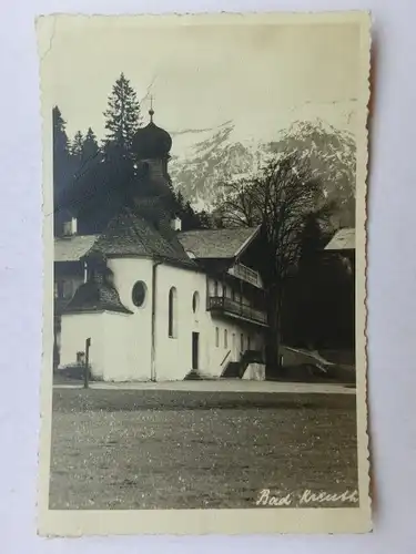 Alte AK Bad Kreuth Wildbad Kreuth 1938 (m. Knicken) [aX362]