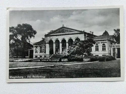Alte AK Magdeburg Der Herrenkrug 1957 [aX912]