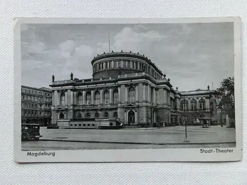 Alte AK Magdeburg Stadt-Theater [aX911]
