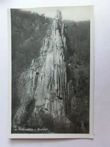 Alte AK Felspartie im Bodetal Bode [aO1298]