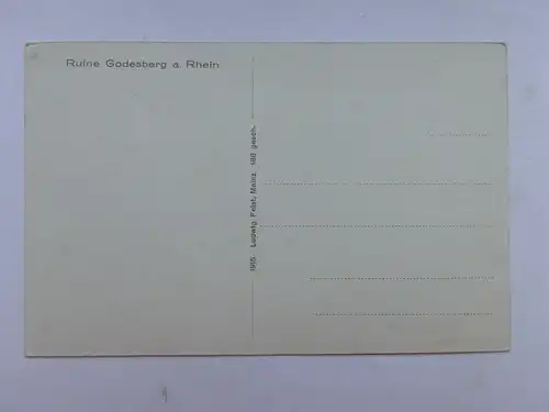 Alte AK Ruine Godesberg um 1930 [aO1305]