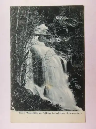 Alte AK Fahler Wasserfälle Feldberg Schwarzwald [aO1323]