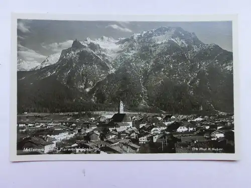 Alte AK Mittenwald m. Karwendelgebirge [aO1324]