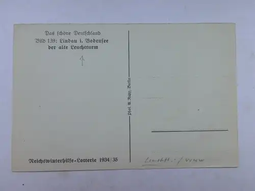 Alte AK Lindau Reichswinterhilfe 1934/35 [aO1334]