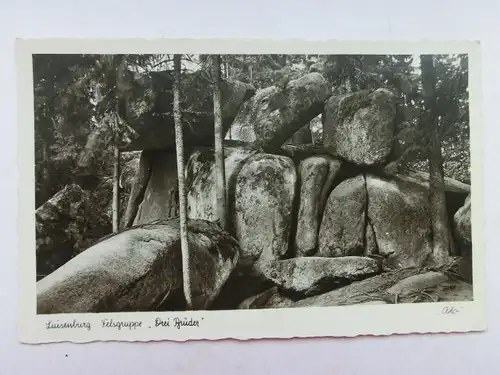 Alte AK Wunsiedel Luisenburg Drei Brüder [aO1343]