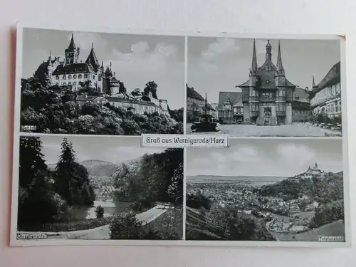 Alte AK Wernigerode Mehrbildkarte [aN722]