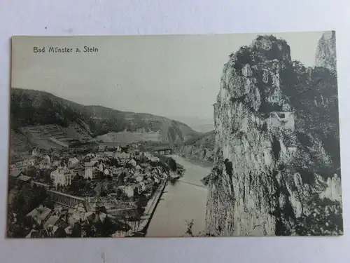 Alte AK Bad Münster am Stein um 1920 [aO1225]